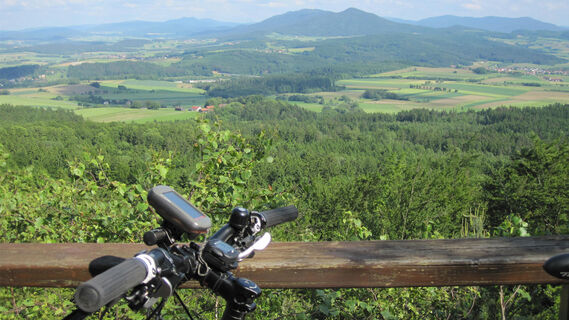Aussicht am Hohenbogen