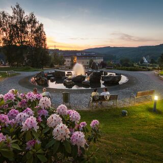 Kurgebiet Bad Schlema mit Musikbrunnen