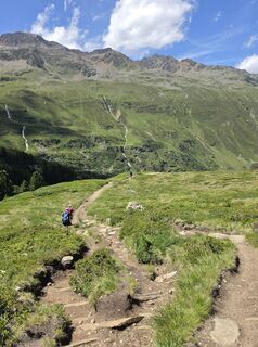 Photo de Gudrun Lippert le long du parcours