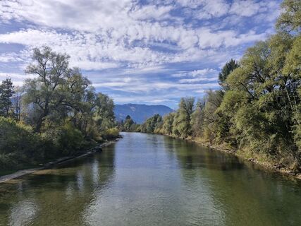 Photo de Silvia Hüfinger le long du parcours