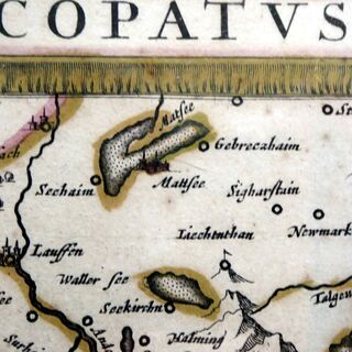 In der Mercator-Landkarte aus dem Jahre 1650 ist nur ein gesamter Trumer-See eingezeichnet.