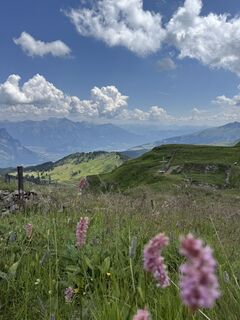 Foto von Andrea Omlin entlang der Tour