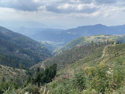 Zdjęcie z Paolo Moschen wzdłuż trasy