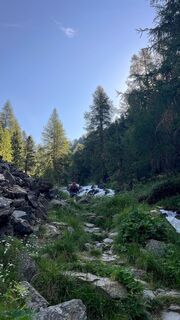 Foto von Colin Bowser entlang der Tour