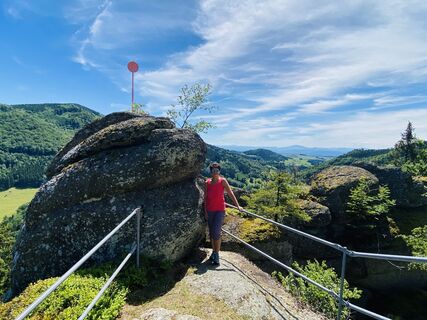 Foto de Friedrich Schlager a lo largo del recorrido