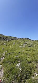 Photo de Sandra Schlatter le long du parcours