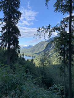 Foto von Elisabeth Wiesmayr entlang der Tour