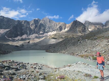Photo de Hugues le long du parcours