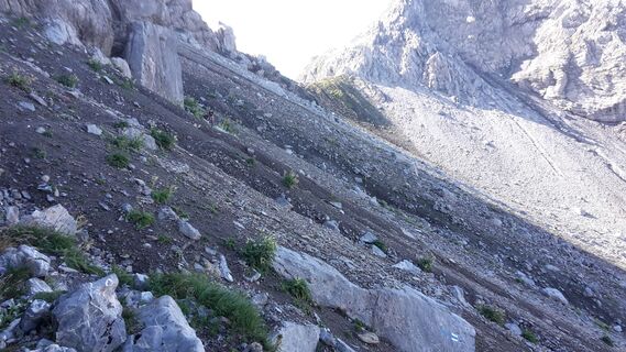 Nach der ersten kleinen Kletterei