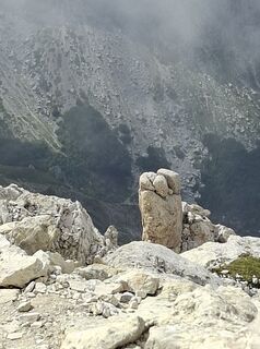Photo de Adriana Hideg le long du parcours