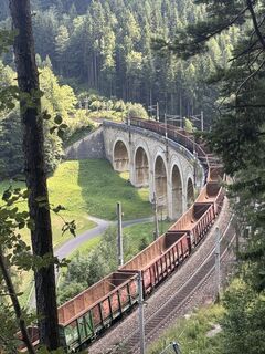 Foto de Johann Rameder a lo largo del recorrido
