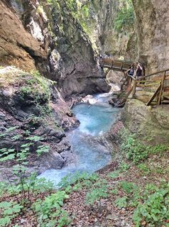 Photo de Katharina le long du parcours