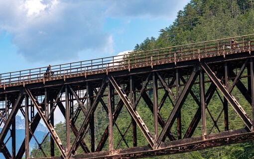 Dogna - Brücke des Alpe-Adria-Radwegs