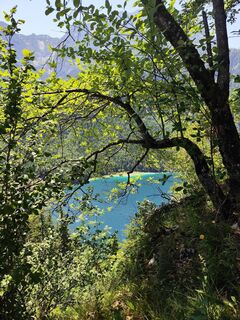 Photo de Edith le long du parcours