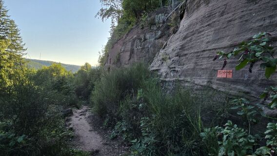Zdjęcie z Katja Senkel wzdłuż trasy