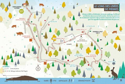 Ein Bauernhof, eine Wanderung: Ferme-Auberge La Mexel (Route)