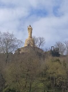 Photo de Cathy Nissle le long du parcours
