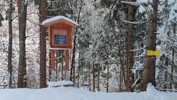 Beschilderung zur Rodelhütte in Jenbach