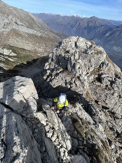 Photo de Andre Carì le long du parcours