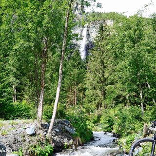 Der Jungfernsprung Wasserfall und Naturdenkmal im Großglocknergebiet.
