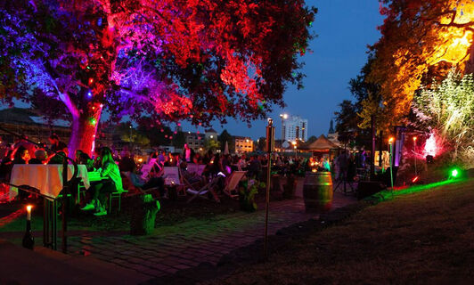 Abend auf im Saarlouiser Inselgarten