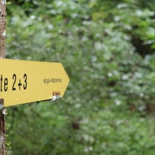 Richtungspfeil Wanderwege