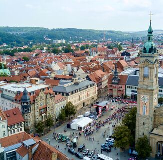 Eisenacher Marktplatz zur Deutschland Tour 2019