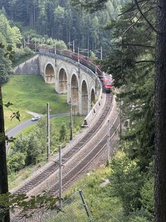 Foto de Johann Rameder a lo largo del recorrido