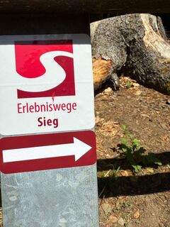 Wegemarkierung Erlebniswege Sieg