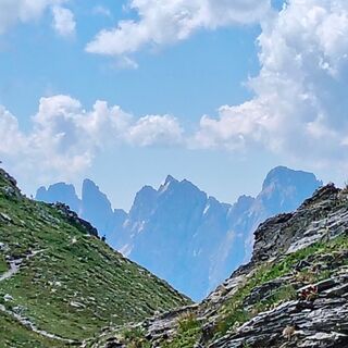 In einem Abschnitt der Hochschneid-Traverse