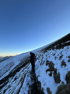 Photo de Luca Mazzo le long du parcours