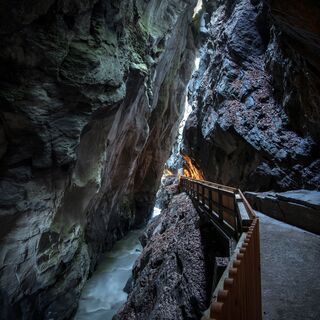 Gang durch die Taminaschlucht