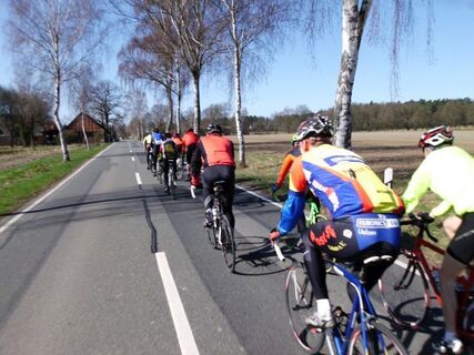 Kaum Verkehr, da kann man auch Zweierreihe fahren!