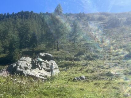 Foto de Giulio Vannini a lo largo del recorrido