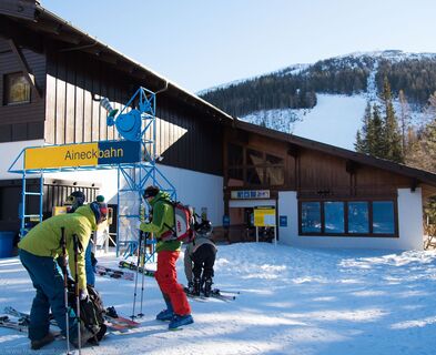 Start bei der Aineckbahn