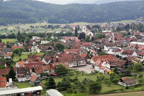 Blick von der Konradskapelle auf Biberach