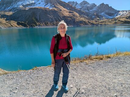 Foto de Brigitte Hepberger a lo largo del recorrido