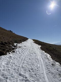 Foto von Heinz Sperl entlang der Tour