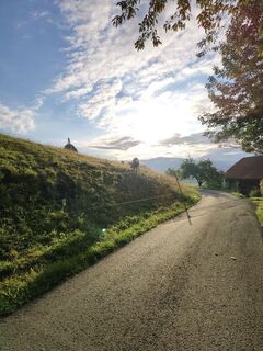 Photo de Michaela Lerchbaumer le long du parcours