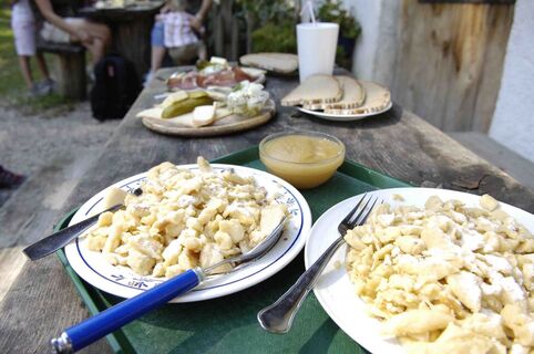 Kaiserschmarrn auf der Hefteralm