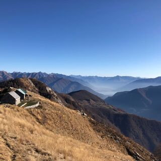 Blick auf die Hütte Corte Nuovo