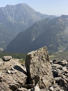 Photo de Cinzia le long du parcours
