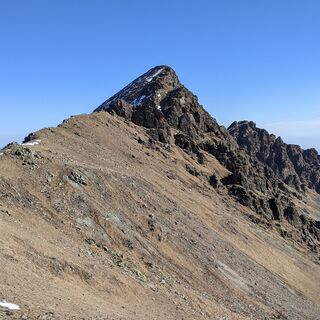 Rocca Moross kurz vor der Ankunft in Pian Fum gesehen