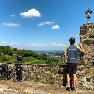 Blick von der Burg Deutschlandsberg ins Schilcherland