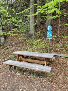 Rastplatz am Radweg