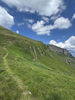 Foto von Andrea Omlin entlang der Tour