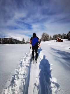 Skitour Richtung Straßkopf zur Straganzalm