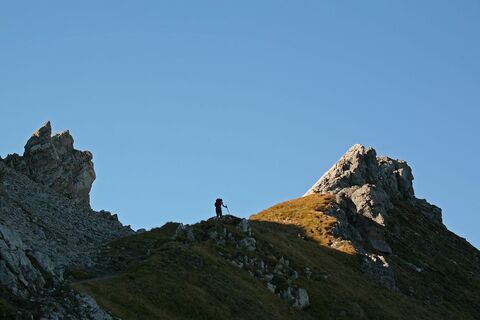 Vor dem Gipfel des Augstenbergs