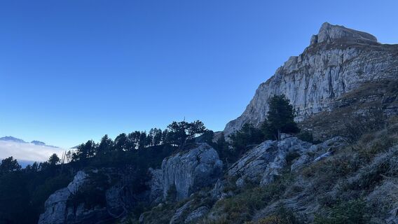 Zdjęcie z Reto Semadeni wzdłuż trasy