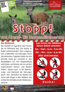 Schild Abend- und Morgendämmerung